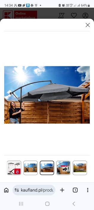 Parasol ogrodowy