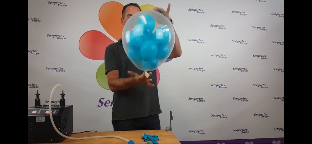 Пакувальний прилад ballon stuffing tool для пакування кульок в велику кульку. Просте рішення для масштабування кулькового бізнесу