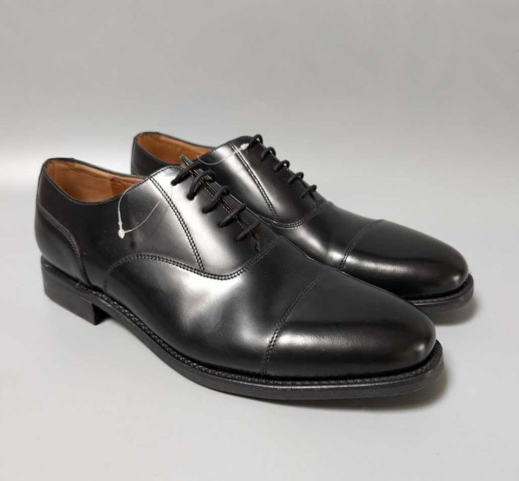 Люксові чоловічі туфлі оксфорди LOAKE Finsbury Oxford Black 44/28,5