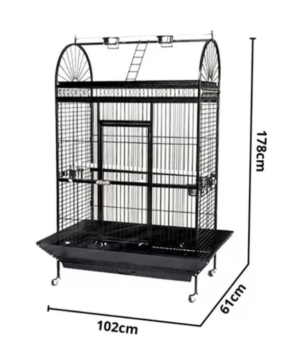 Gaiola grande Papagaio ou Arara com poleiro - LOJA - PORTES GRÁTIS