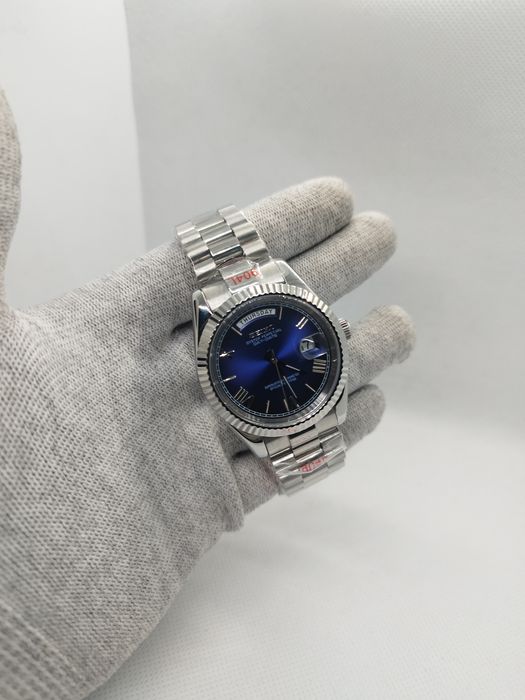 Seiko MOD Daydate Deep Blue