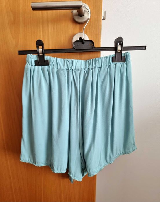 Calções azuis Primark 100% viscose, tamanho 36 - nunca usados