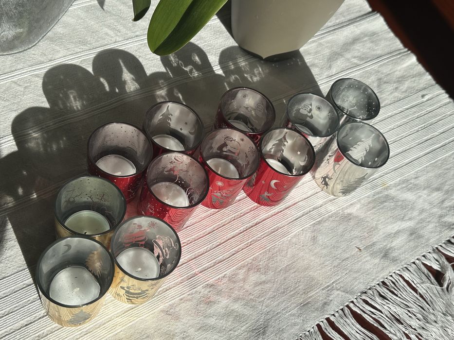 Castiçais (Tea lights) de Natal