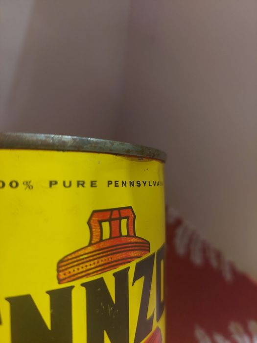 Lata antiga óleo motor Penzoil automobilia