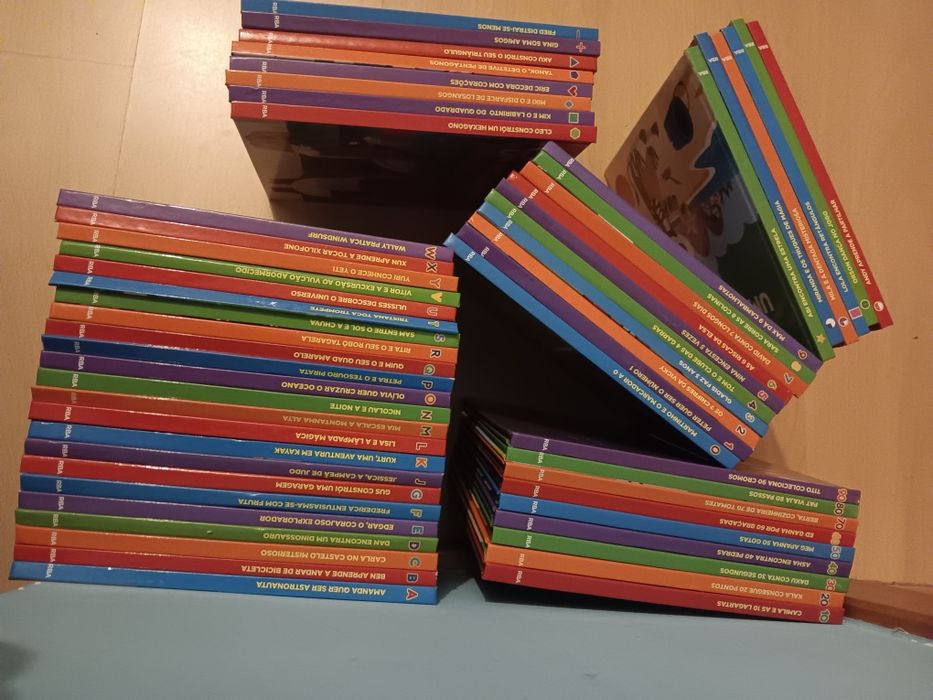 Coleção livros letras, números e animais, RBA