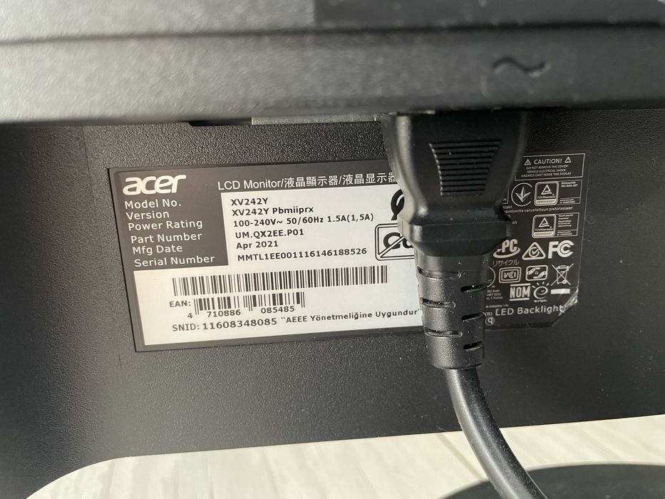 monitor XV242Y 165hz