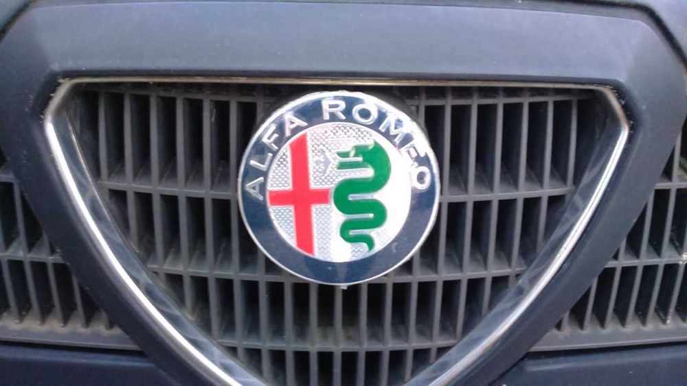 Símbolos emblemas logótipos Alfa Romeo 74 mm frente e trás