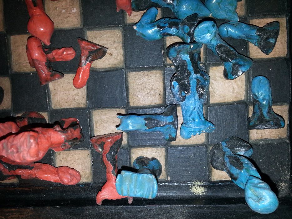 Jogo e tabuleiro de xadrez
