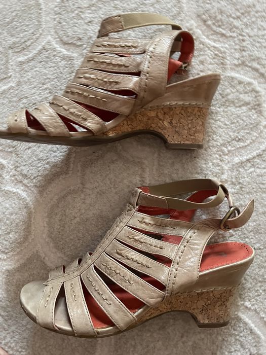 Skórzane markowe buty r. 38 bardzo wygodne