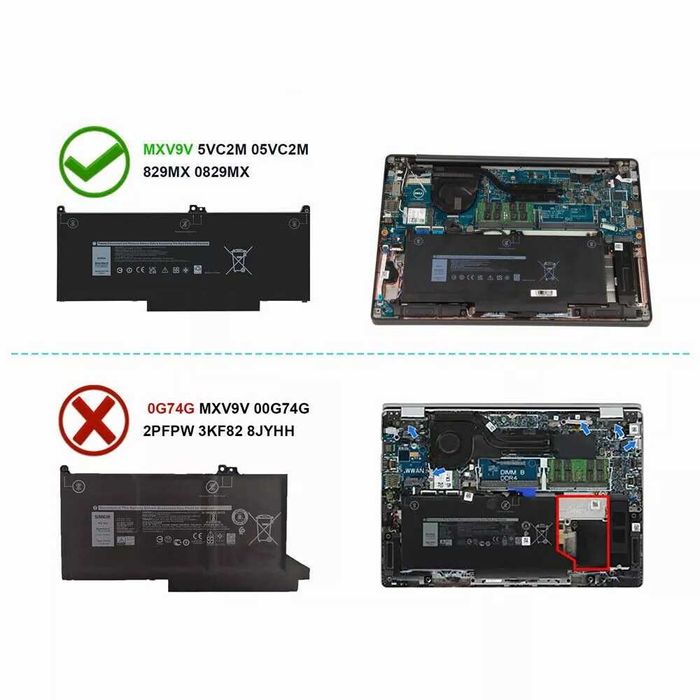 Батарея Dell Latitude MXV9V