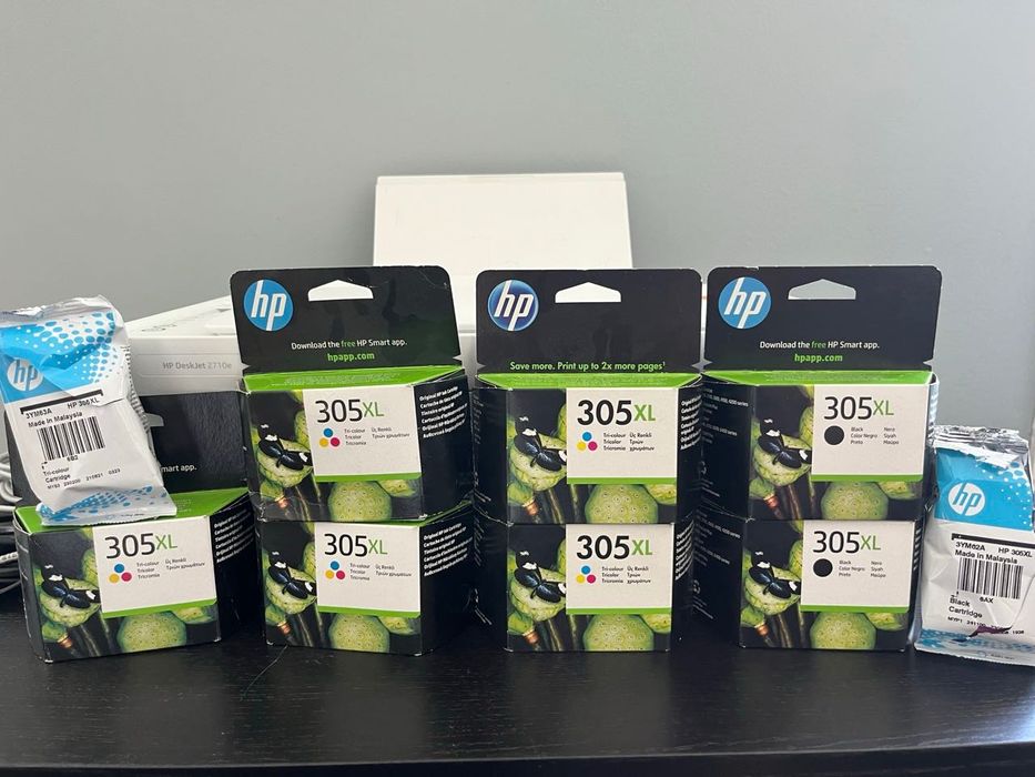 Impressora HP Deskjet 2710e + 8 tinteiros