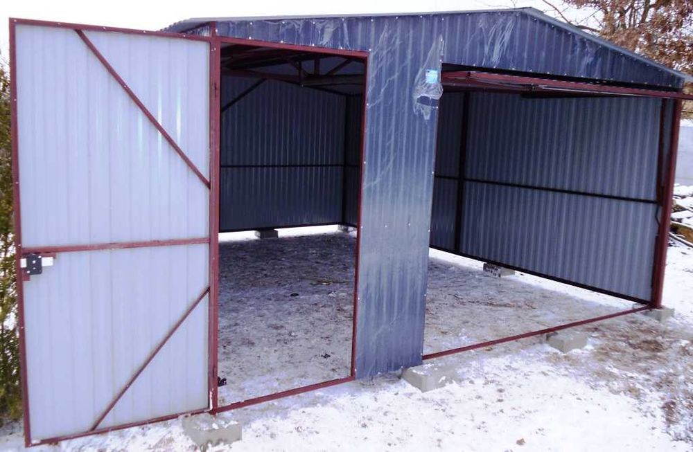 Garaż blaszany 5x5 kolor