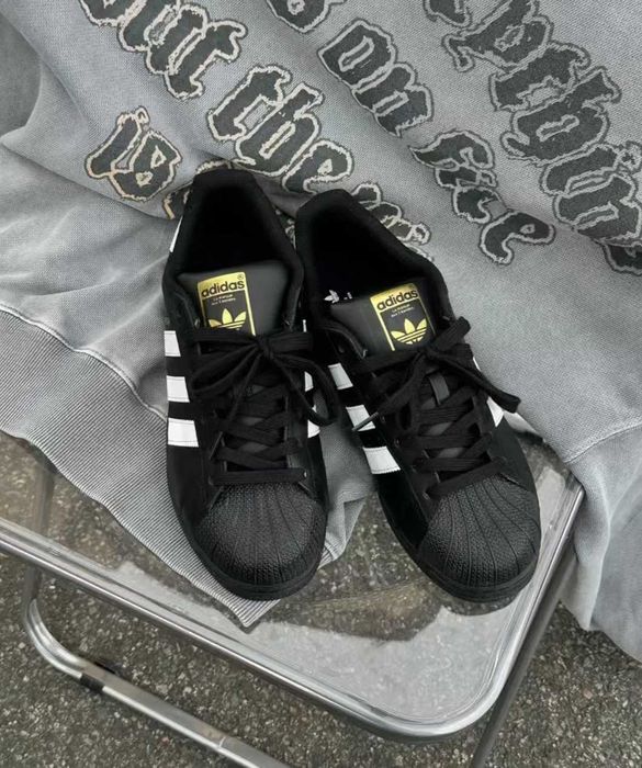 Buty sportowe Adidas_Superstar_Czarno_Biały_Gum Rozmiar.39