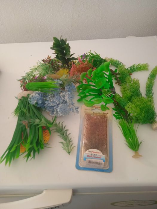 Plantas artificiais para aquário