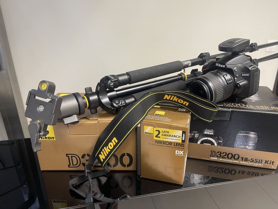 Super zestaw studyjny do fotografii lustrzanka NIKON 3200