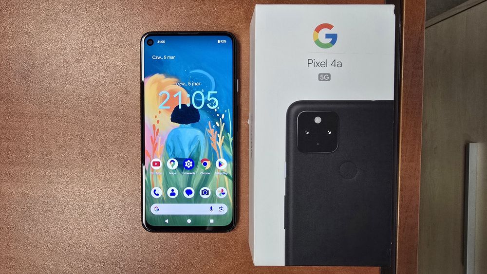 Google Pixel 4a 5G 128GB/6GB RAM czarny, stan bdb