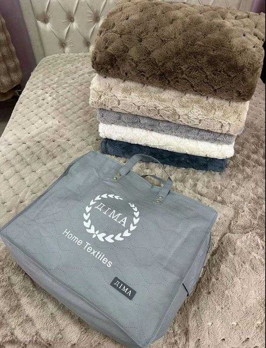 Розкішний плед кролик, шиншила євро