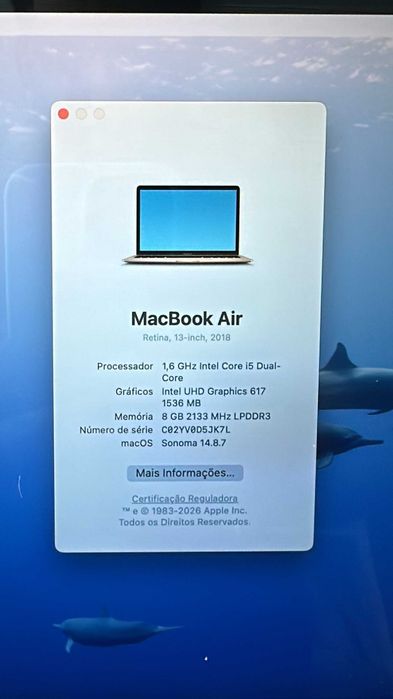 VENDO MacBook 2018 Tela Retina de 13 polegadas