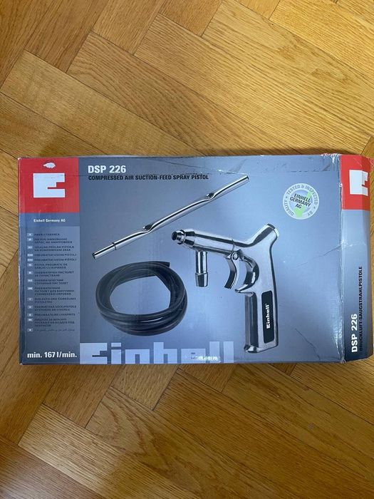 Einhell DSP 226 (Compressed Air Suction-Feed Spray Pistol) з комплектом шланга