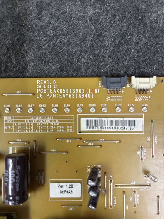 Fonte de alimentação para TV LG 49UB850 ou 48UB850