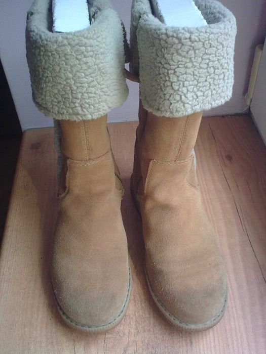 Сапожки замшевые TIMBERLAND для девочки.Оригинал.31 размер.Осень/весна