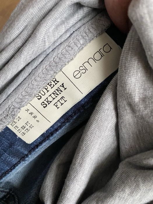 Spodnie jeansy ciążowe r.36 + bluzka