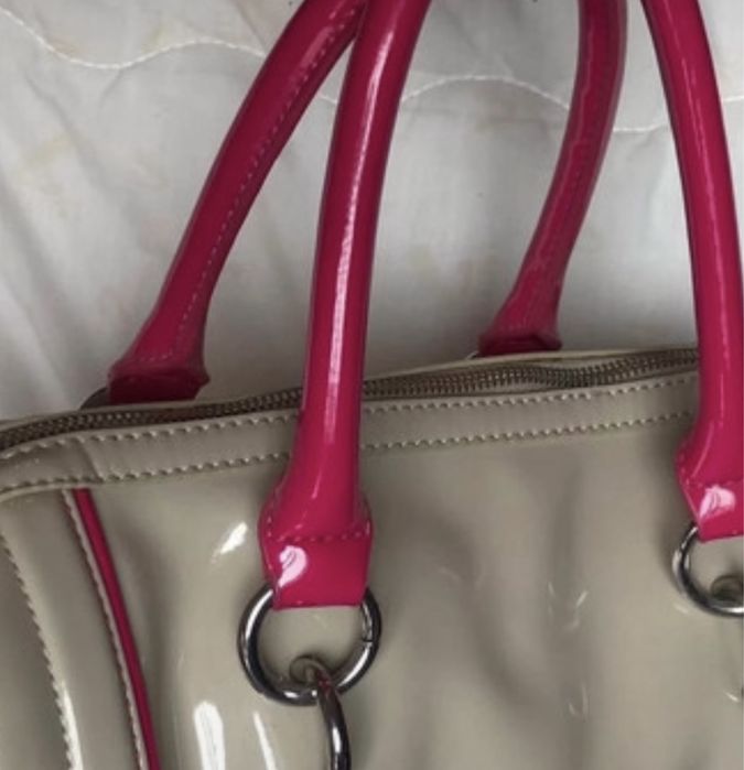 Mala Versace Jeans Original Rosa e Bege