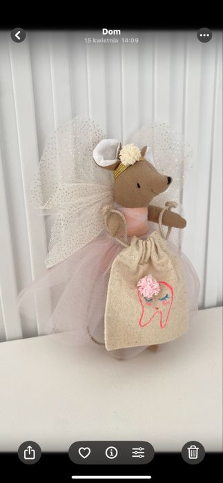 Myszki handmade nie maileg 18cm,15cm,12cm,10cm