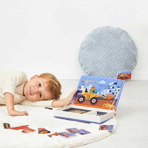 Plac budowy  Magnetibook Janod układanka puzzle magnetyczne magnesy