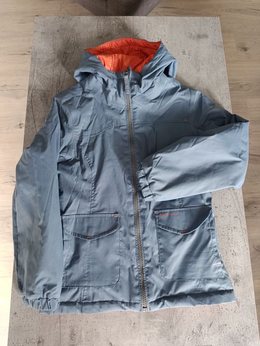 Kurtka kurteczka dwustronna wiatrówka dla dziewczynki dziewczęca 128