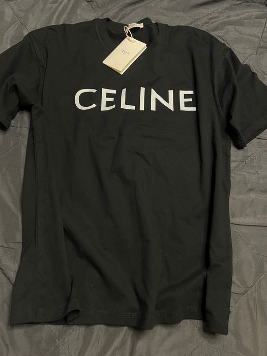 Męski t-shirt czarny Celine rozmiar XL