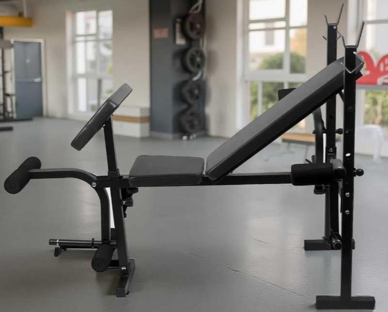 Лавка для жима L250 + Штанга + гантели 52 кг Скамья жиму Лава Тренажер