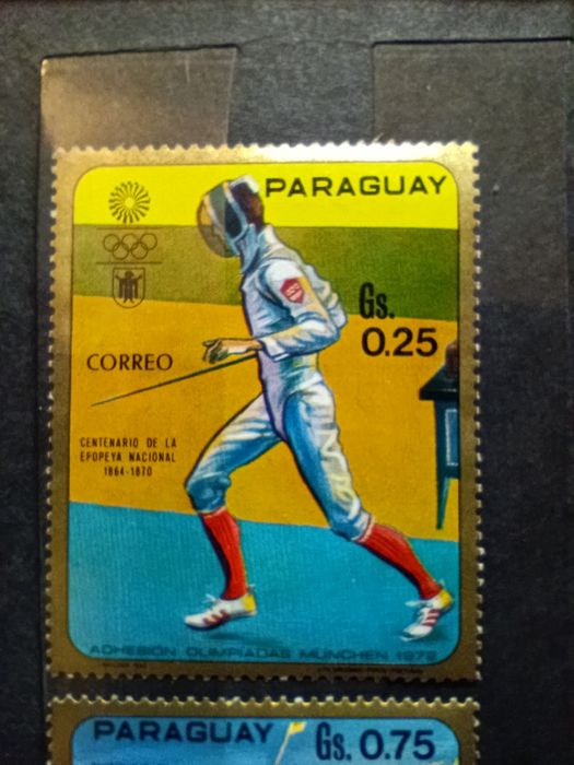 Znaczki znaczek pocztowy PARAGWAJ 1970 Olimpijskie