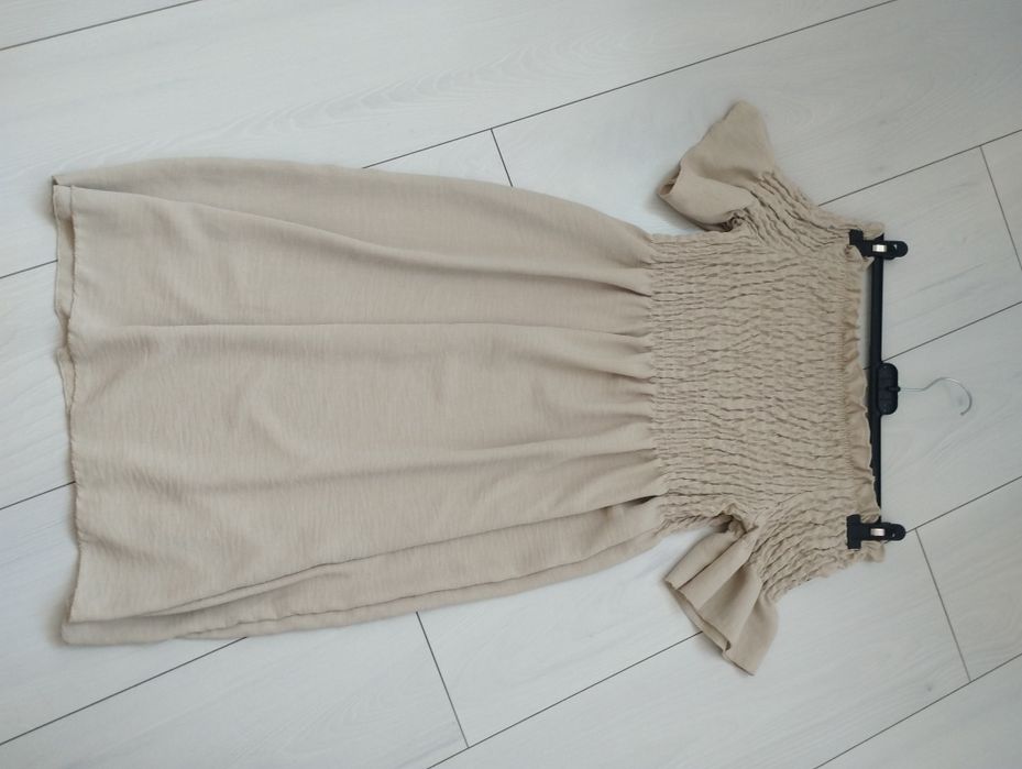 Sukienka beżowa lekka NOWA