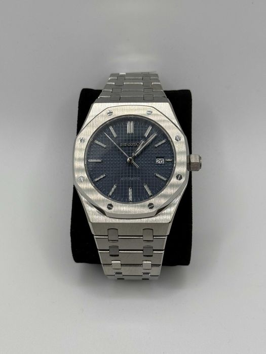 Zegarek Seiko Mod Royal Oak Custom Watch Granatowy