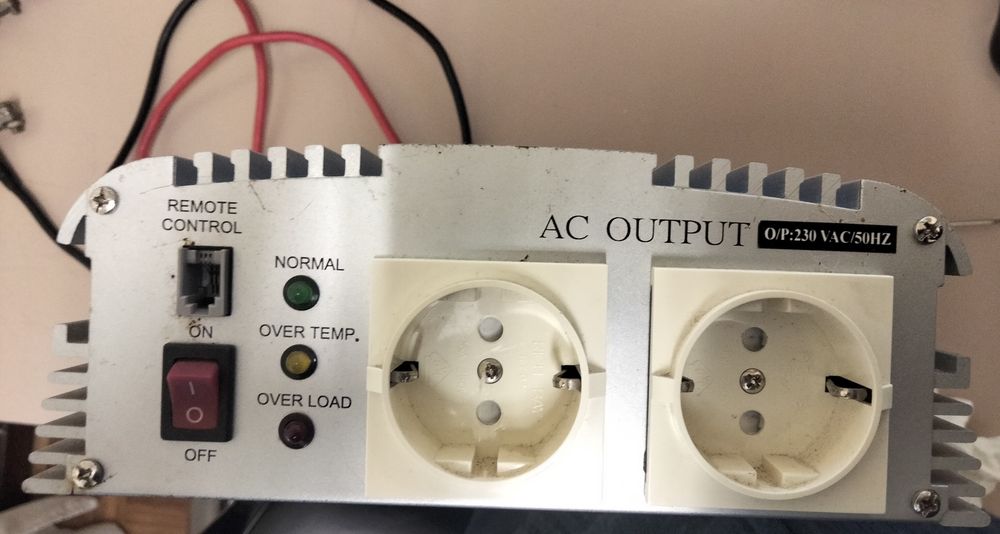 Conversor de 24V para 230V AC 1500W