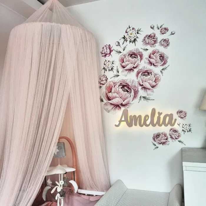 Lampka nocna z imieniem dziecka - na baterie