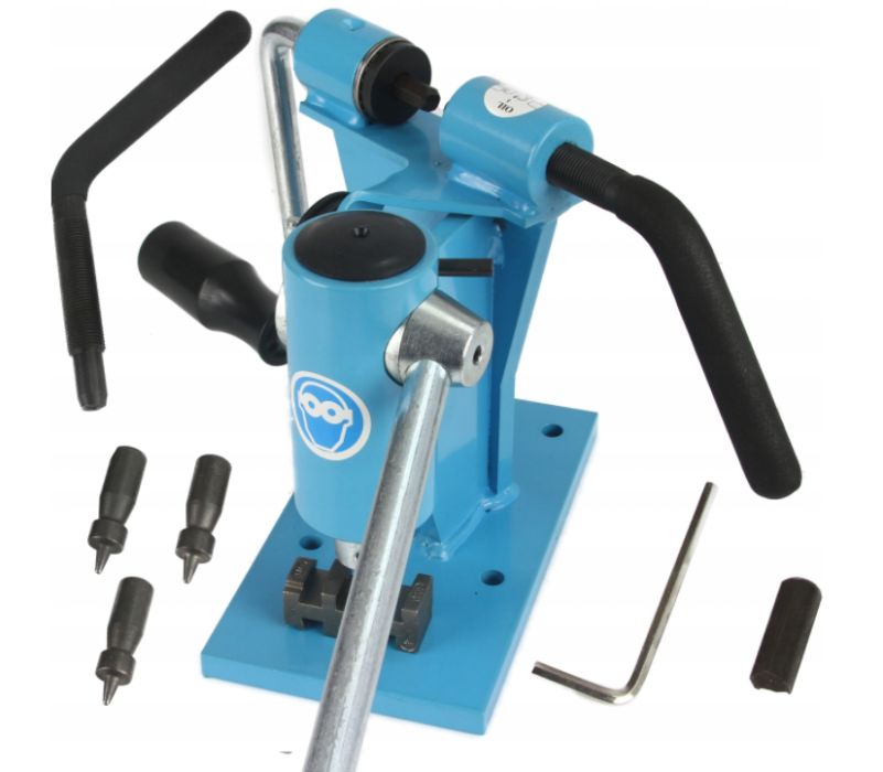 Przyrząd do nitowania i roznitowania łańcucha 2W1