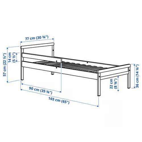 Cama IKEA Sniglar + colchão IKEA Underlig