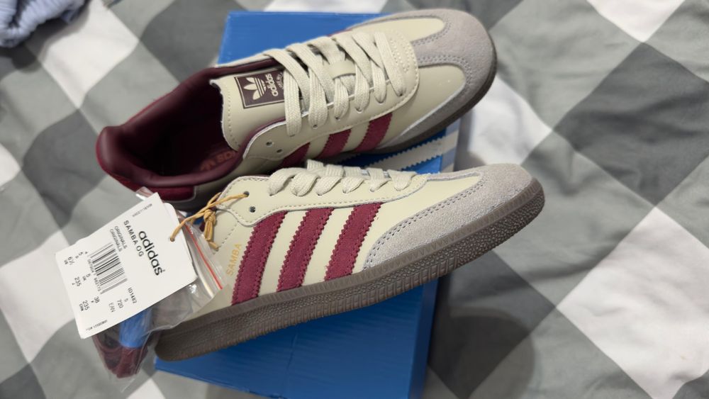 Ténis adidas samba OG putty grey marron
