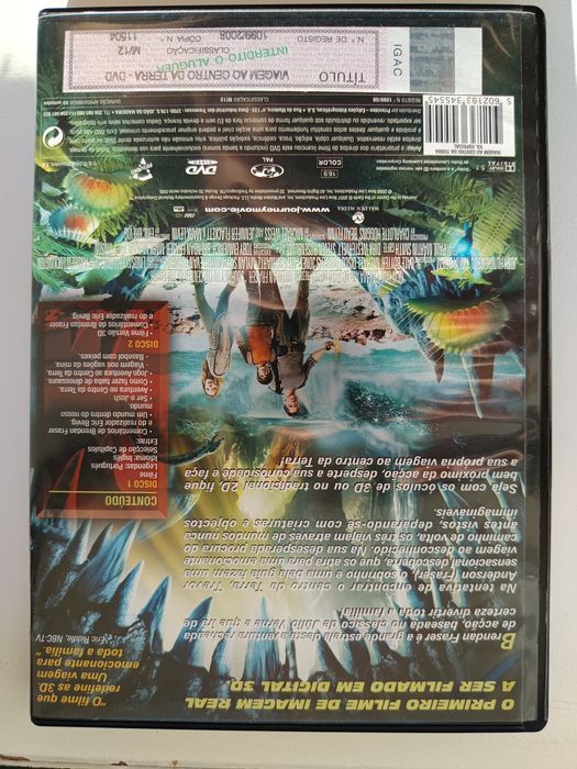 DVD edição especial 2 DVDs viagem ao centro da terra
