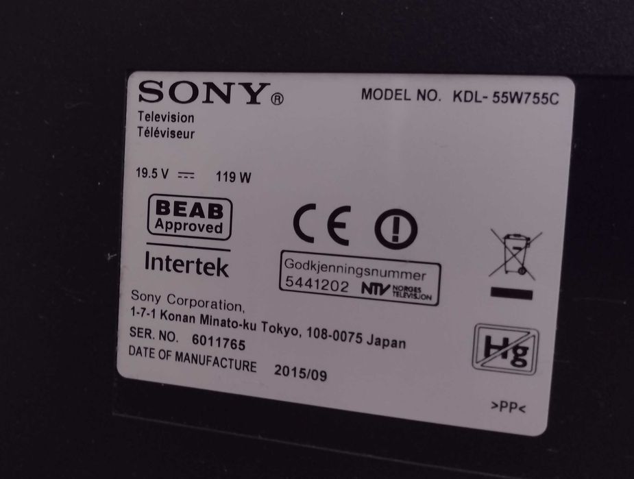 telewizor Sony Bravia KDL55W755C Android TV Full HD