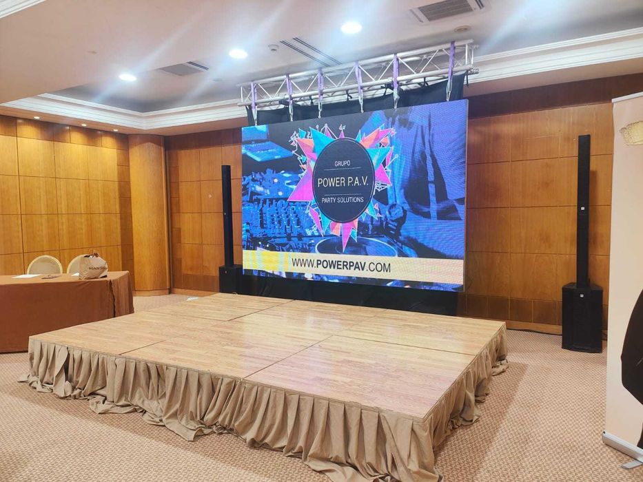 Aluguer Ecrã Led / LedWall / TVs / Palco