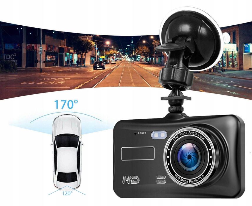 Wideorejestrator jazdy dotykowy kamera cofania