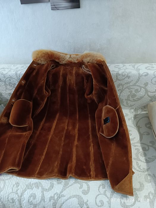 Дубленка бу р.46-48