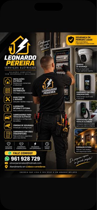 Eletricista Profissional Atendimento : Lisboa/Sintra/MargemSul