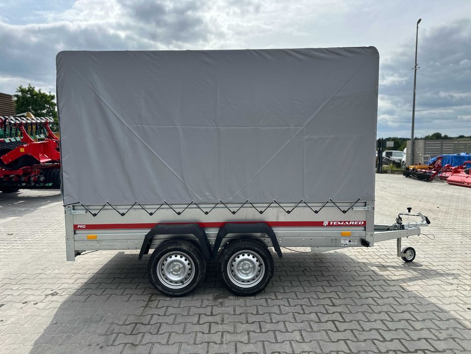 Przyczepka samochodowa 296×150 cm Temared PRO 3015/2 + plandeka 140 cm