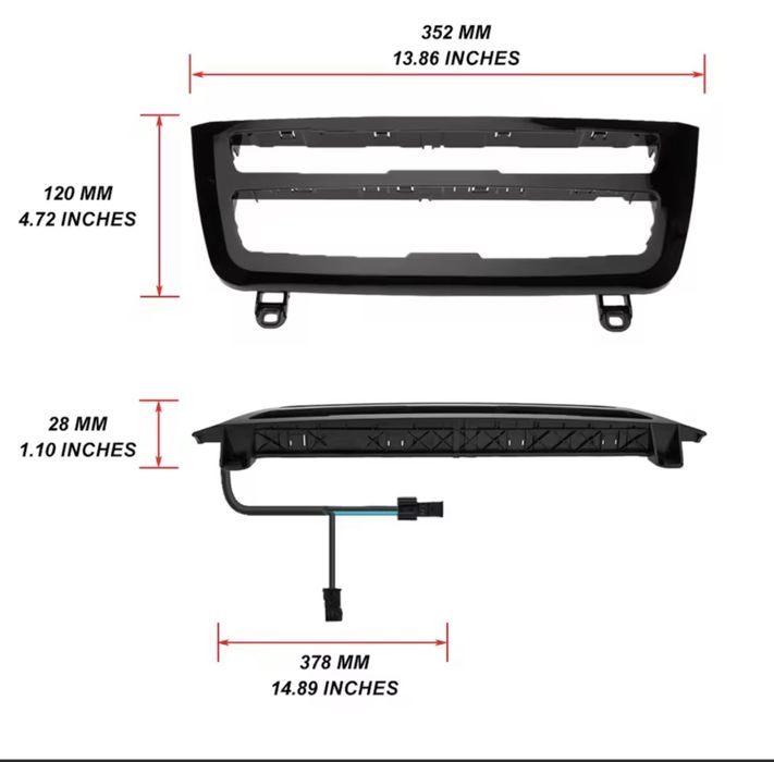 Kit Ambilight BMW F30 F31 F34 F32 F36 (Moldura AC LCI + Luzes dos pés)