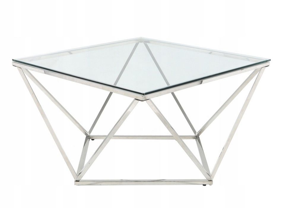 Stolik do salonu, szklany  65x65x45