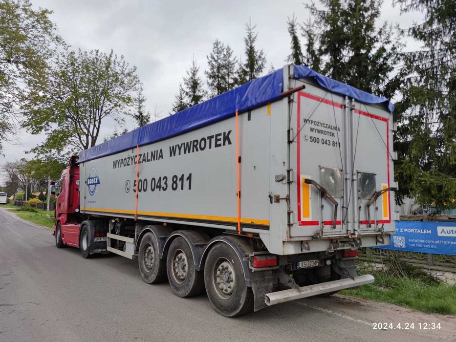 WYNAJEM Kempf 50m3 WYWROTKI I INNE 20m3-65m3 Bodex Wielton Schmitz